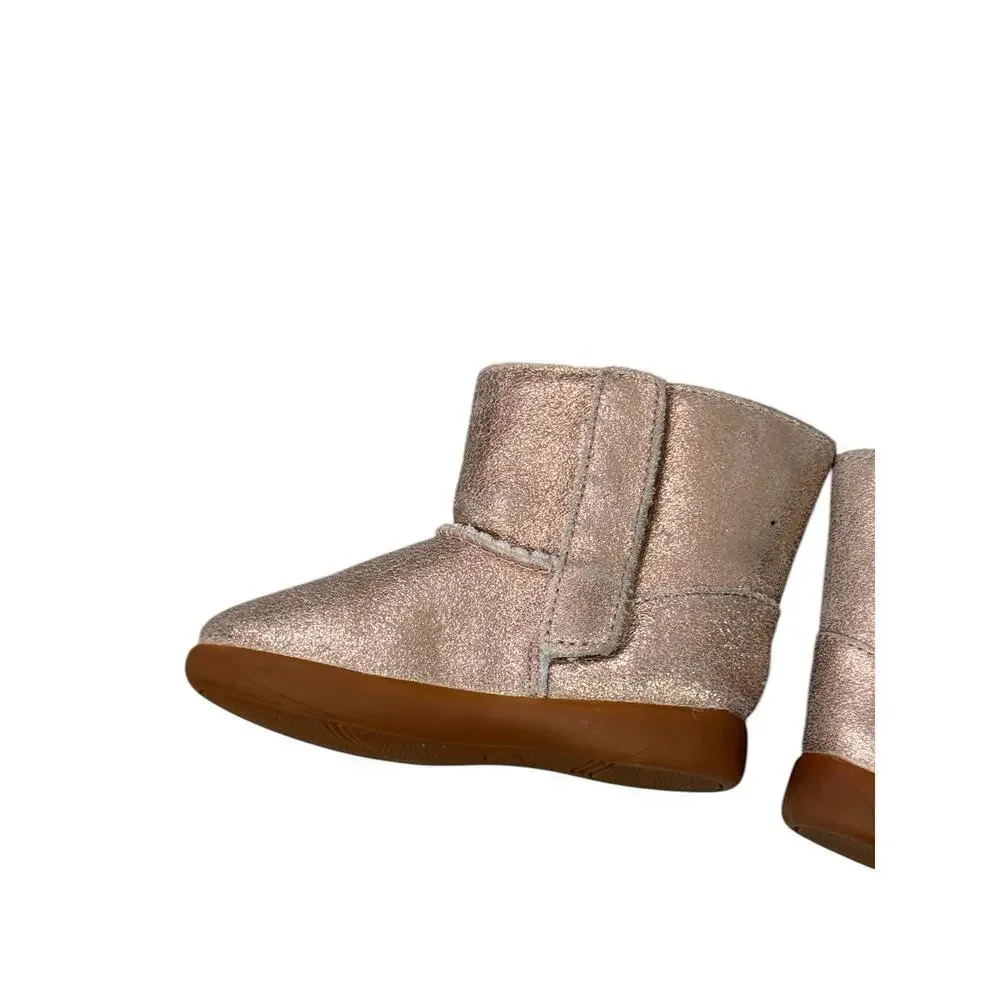 UGG Kids Keelan Metallic Glitter Fashion‎ Boot - Rose Gold - 1123351T Sz 6